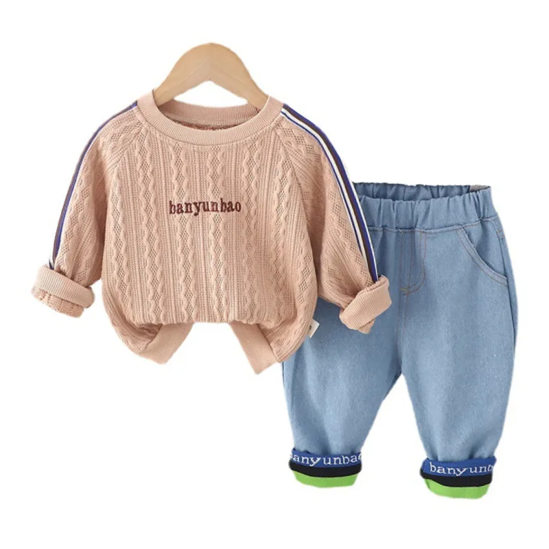 

New Spring Autumn Baby Girls Clothes Children Boys T-Shirt Pants 2Pcs/Sets Infant Outfits Toddler Casual Costume Kids Tracksuits