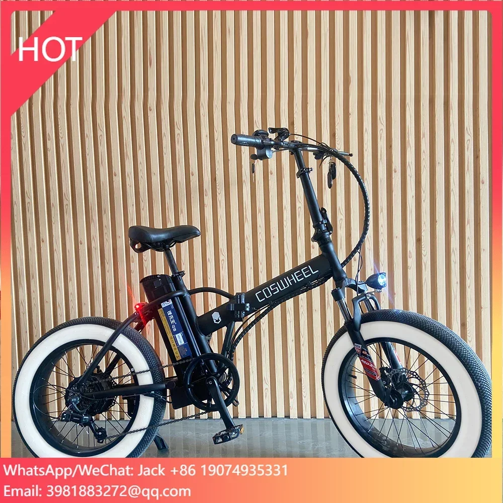 

Coswheel 2022 Electric Fat Tire Folding Bike 48v 500w Ebike Bike Cycle Electric Bicycle