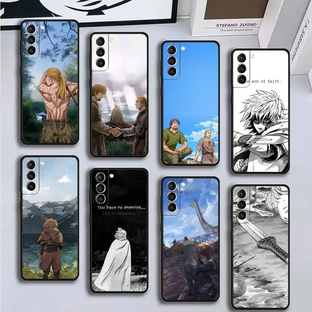 

V-Vinland S-Sagas Manga Phone Case For Samsung GalaxyA13,21s,22,31,32,52,53,71,72,73,Soft Black Shell