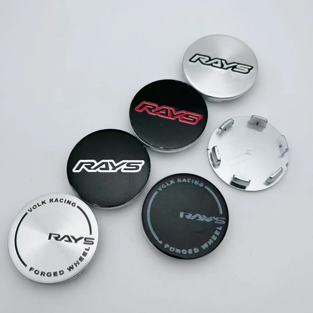 

4pcs 51mm Car Wheel Center Caps with Rays Logo Emblem Wheel Rims hub cap Auto Rim Centre Cover Hubcap Car Styling Accessories