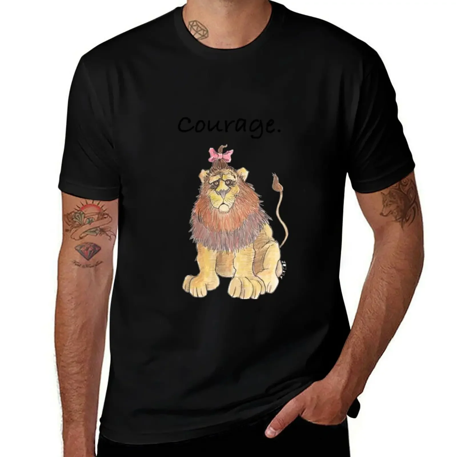 

Cowardly Lion, King of the Forest of Oz. T-Shirt oversized t shirt vintage clothes rapper graphic tees designer t shirt men