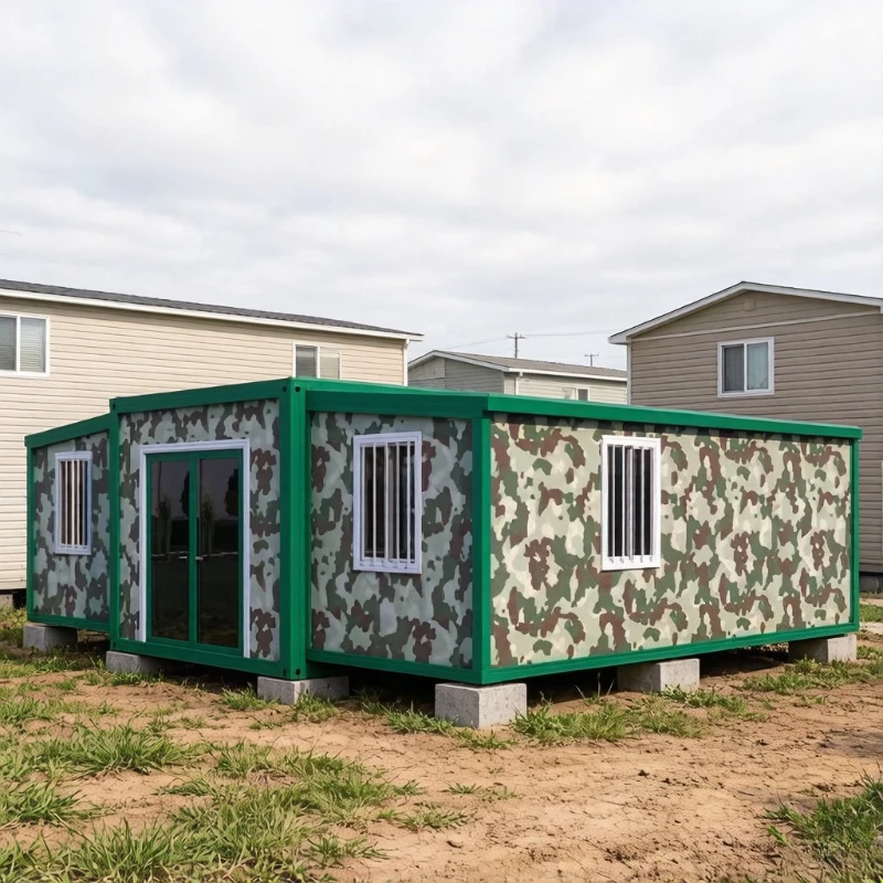 Garden Rooms Extendable Folded Container House Living 2 3 Bedroom Mobile Prefab House Expandable Folding Box House Tiny Home