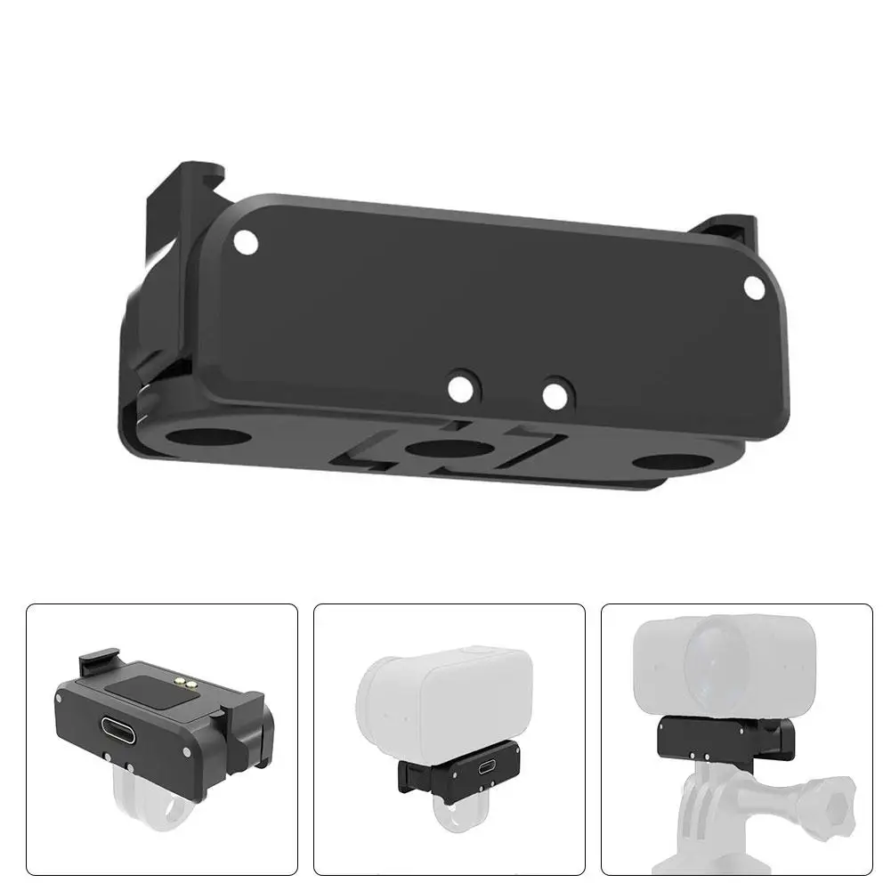 محول مغناطيسي معدني لملحق كاميرا DJI Osmo Nano Action مع منفذ شحن USB-C، حامل سريع التحرير مع مخالب قابلة للطي #6