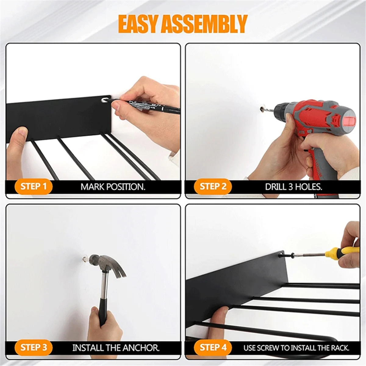 Long Boots Wall Mount Shoes Hanger Rack Boots Upper Protection Support Boots Storage Organizer Accessories