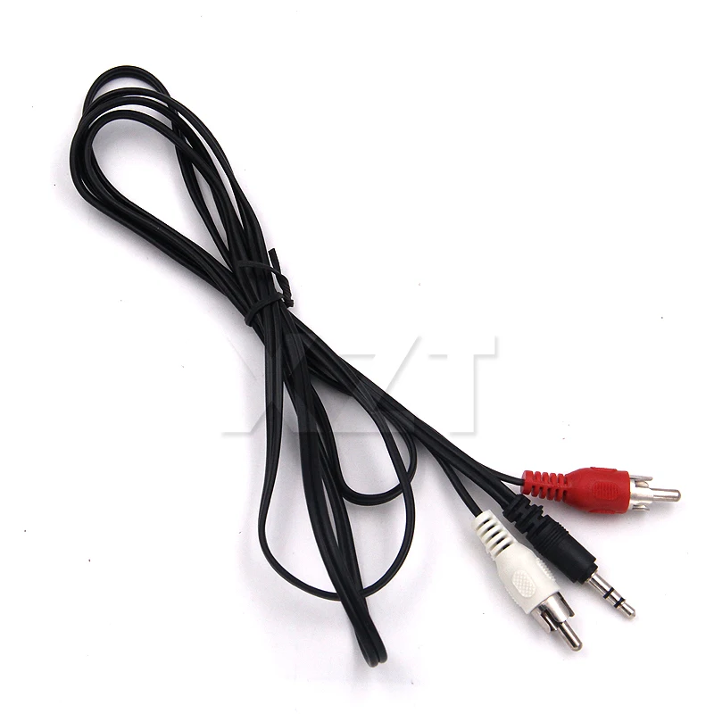 1pc 3.5mm Jack to 2 RCA Audio Cables Stereo 3.5 mm Male to RCA Male Coaxial Aux Cable For Laptop TV DVD Amplifier Mp3 Speakers