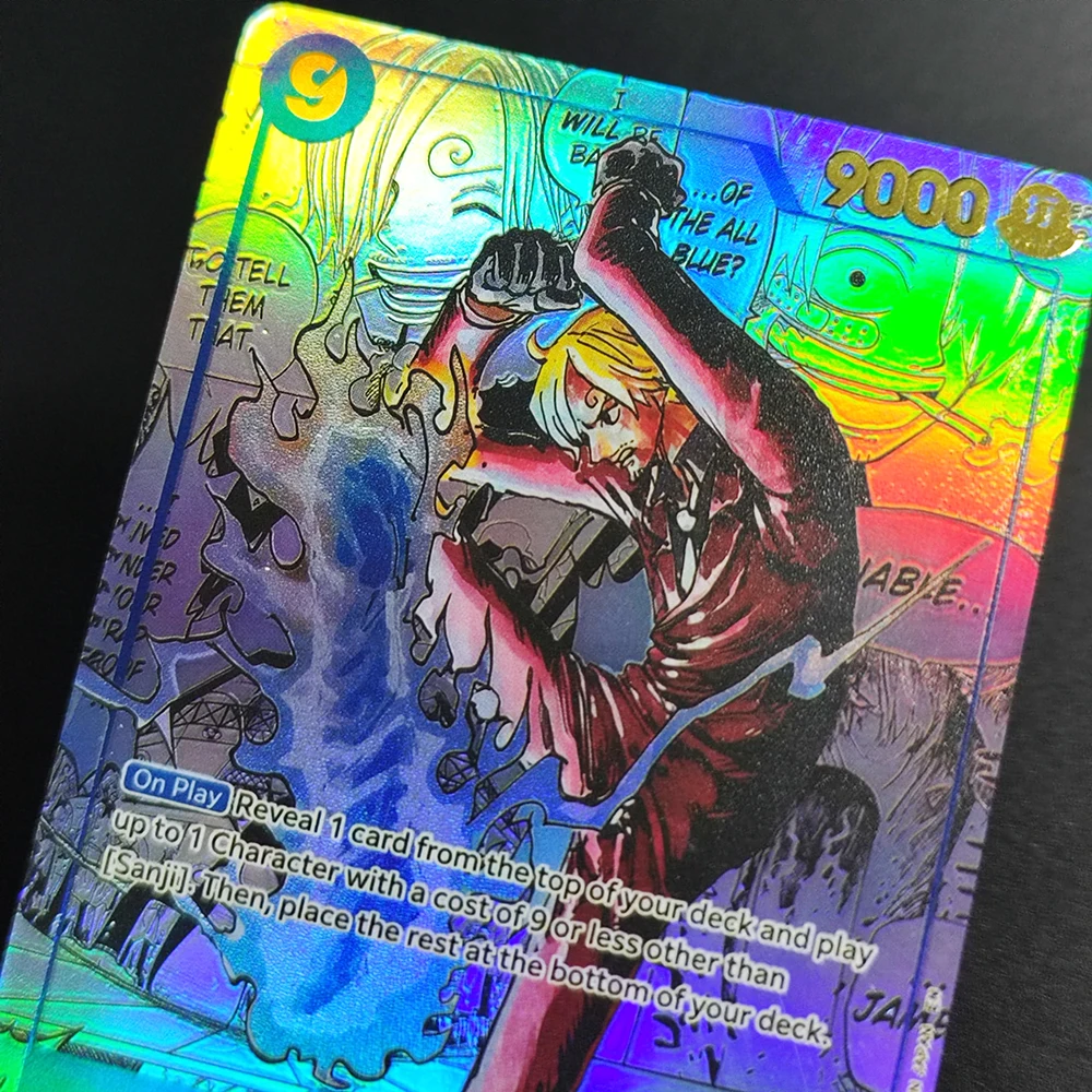 การ์ดเกมวันพีซ DIY รุ่นซันจิ OP06-119 คอลเลคชั่น SEC ภาษาอังกฤษ TCG การ์ดอนิเมะ