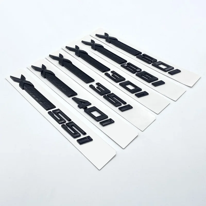 

Glossy Black New XDrive 20i 25i 28i 30i 35i 40i 48i 50i Fender Emblem For BMW X1 X3 X4 X5 X6 X7 Car Styling Discharging Sticker