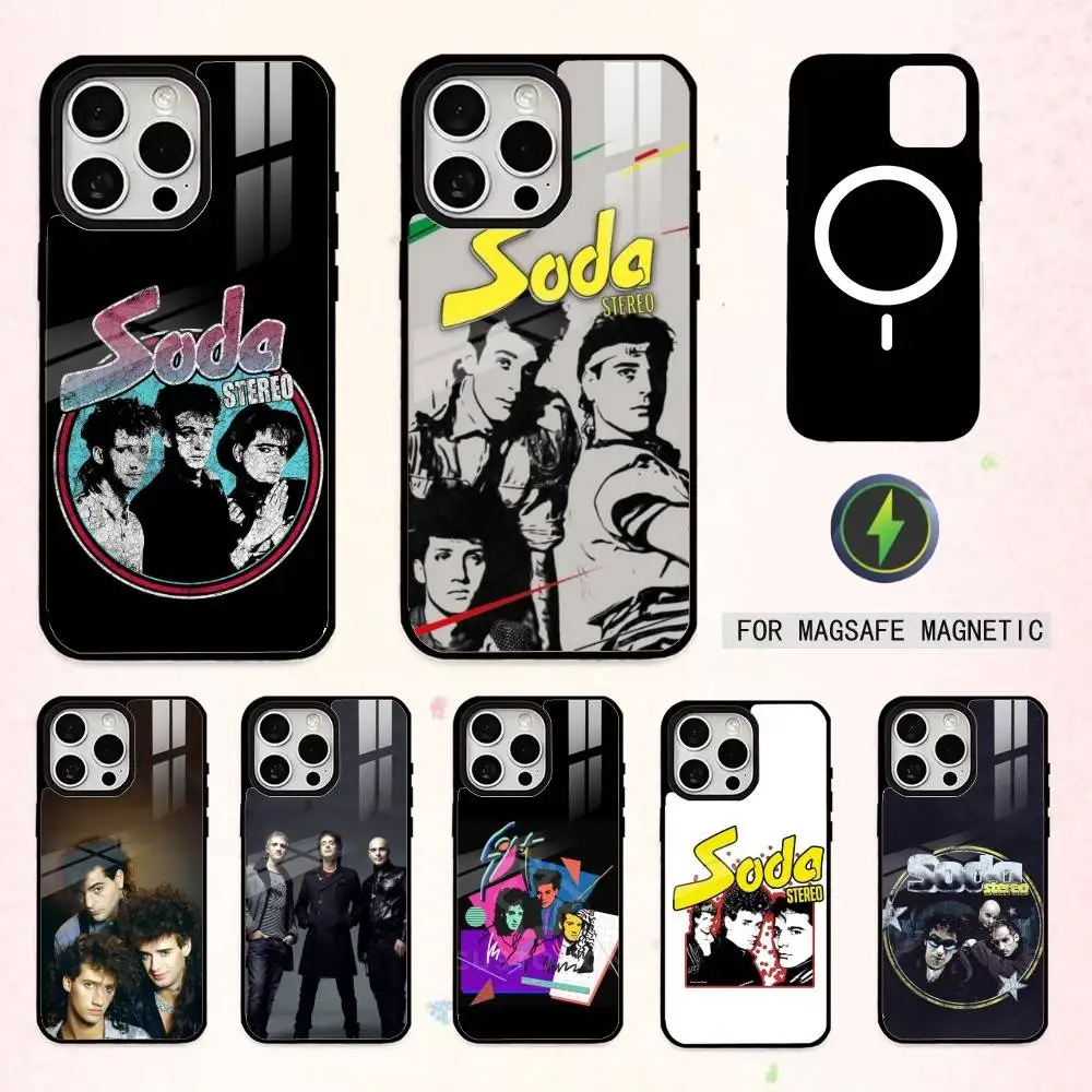 

Rock Band S-Soda S-Stereo Phone Case For iPhone17,16,15,14,13,12,11 Plus,Pro Max Magnetic For Magsafe Wireless Charging