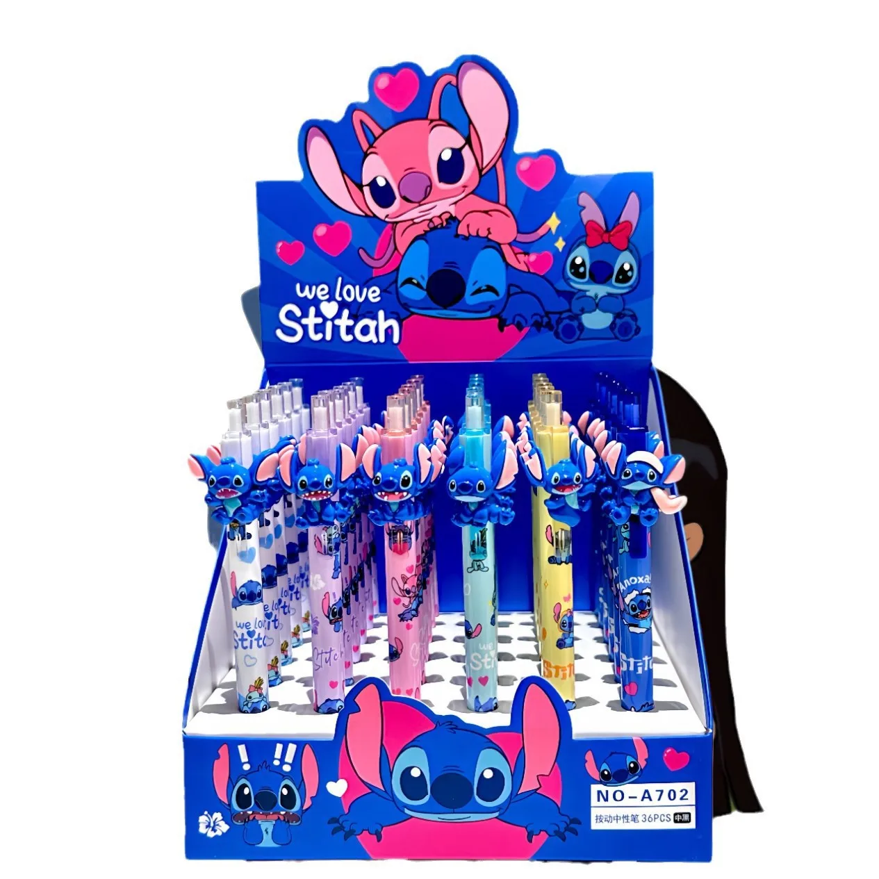 

Disney Anime Stitch Random 6pcs Erasable Blue Gel Pen Kawaii Stitch Pen Stationery School Office Supplies Kids Student Gifts