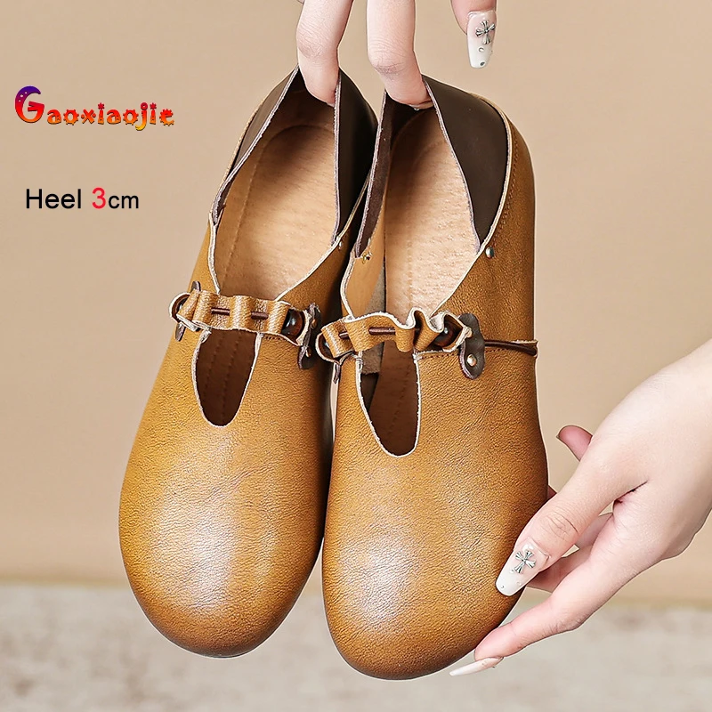 

Повседневная обувь из натуральной кожи, женская мягкая летняя и осенняя повседневная обувь на плоской подошве, модные туфли на плоской подошве, женские мокасины, сабо, размер 35-43