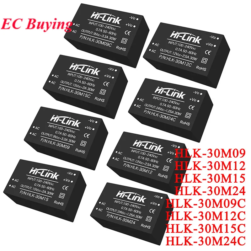 Isolated Regulator Power Supply Module 10W 15W AC to DC 220v to 3V/5V/9V/12V/15V/24V HLK-10M05 10M09 10M03B 15M09C 15M12B 15M12C