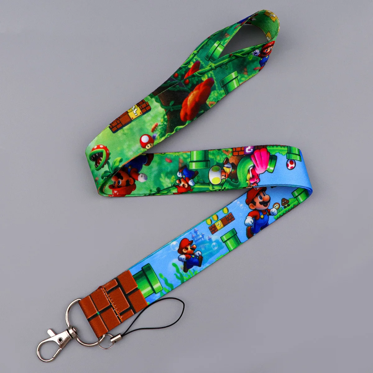 Buntes Schlüsselband mit Videospiel-Motiv und Kartenhalter, Ausweishalter, Umhängeband für Studenten, Arbeit, Büro, Reisezubehör, Geschenke – Detail 4