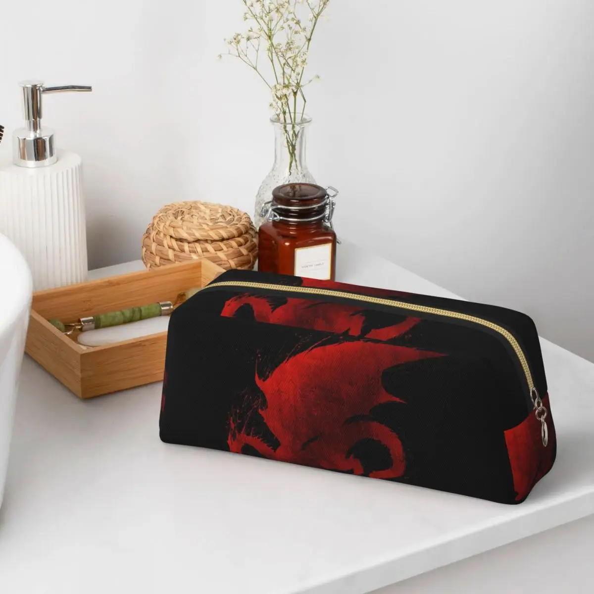 Dragon Age Origins Blood Dragon V2, estuches para lápices para estudiantes, regalos, caja para bolígrafos, bolsa para lápices, bolsa grande para lápices, almacenamiento de papelería