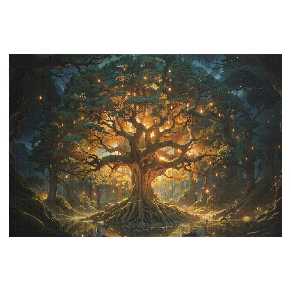 Cozy Light Tree of Life Jigsaw Puzzle Personalized Toys Children Iq Toys For Children Puzzle