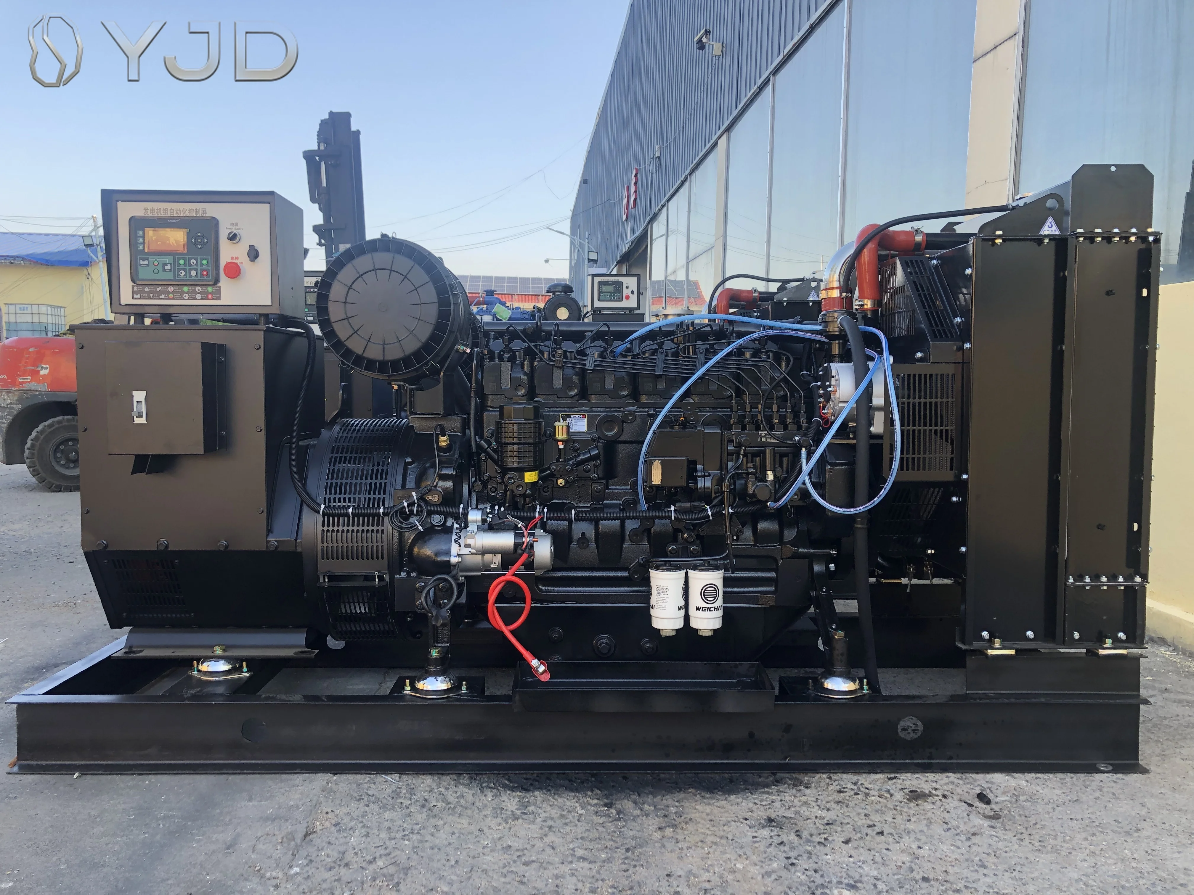 Weic-hai WP6D132E200 132KW 165KVA GenSet Auto Start Open Frame Type Diesel Generator Brushless Alternator 1500/1800RPM 50/60hz