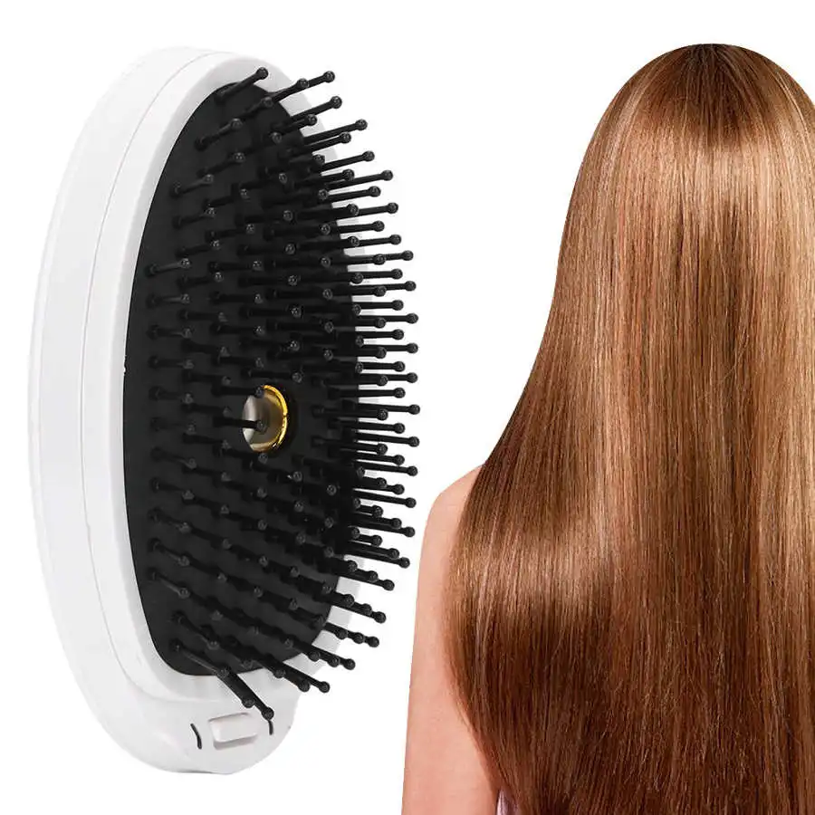 

Hair Straightener Massage Comb with Water Sprayer USB Charge 6000Rpm Vibration Massage Spray Moisturizing Smooths Hairy Hair