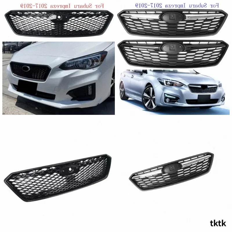 Car For Subaru Impreza 2017-2019 Body Kit Accessories Grills Trim Splitter Racing Grille Front Bumper ABS