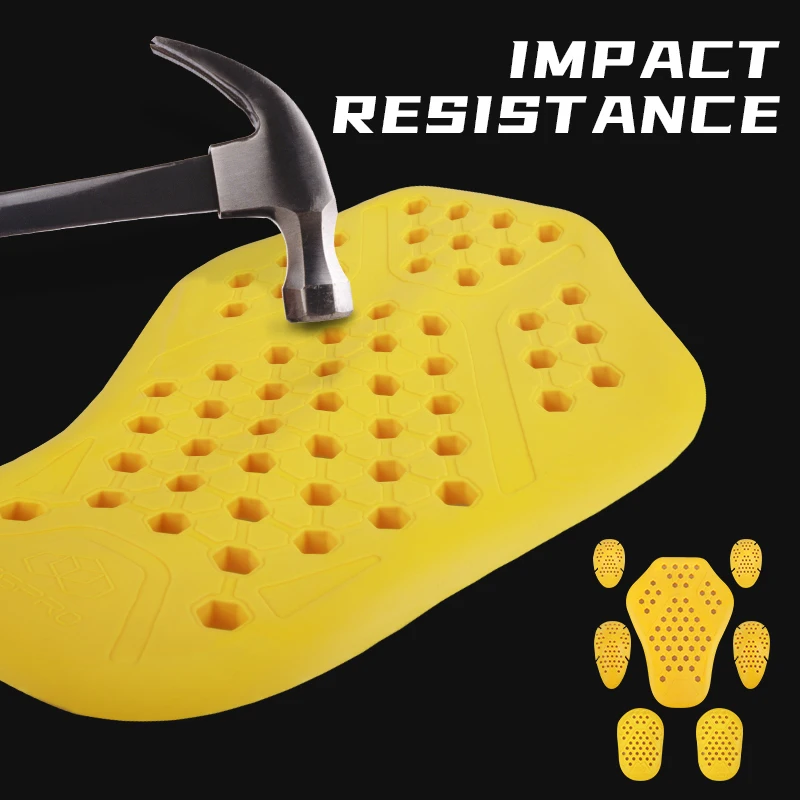

Men Women Breathable Built-in Motorcycle Armor CE1 Certified Riding Protection Inserts Back Shoulder Knee Hip Elbow Pads