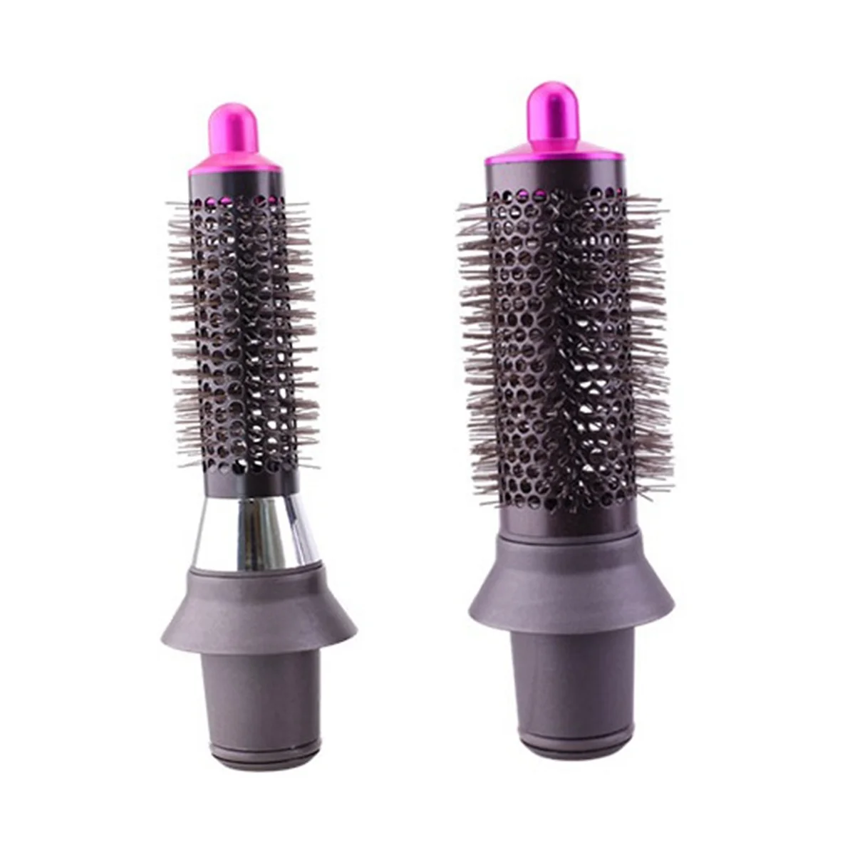 

2Pcs Round Volumizing Brush and Adapter for Hair Dryer Limp Flat Hair Volumizer Attachment Tool B