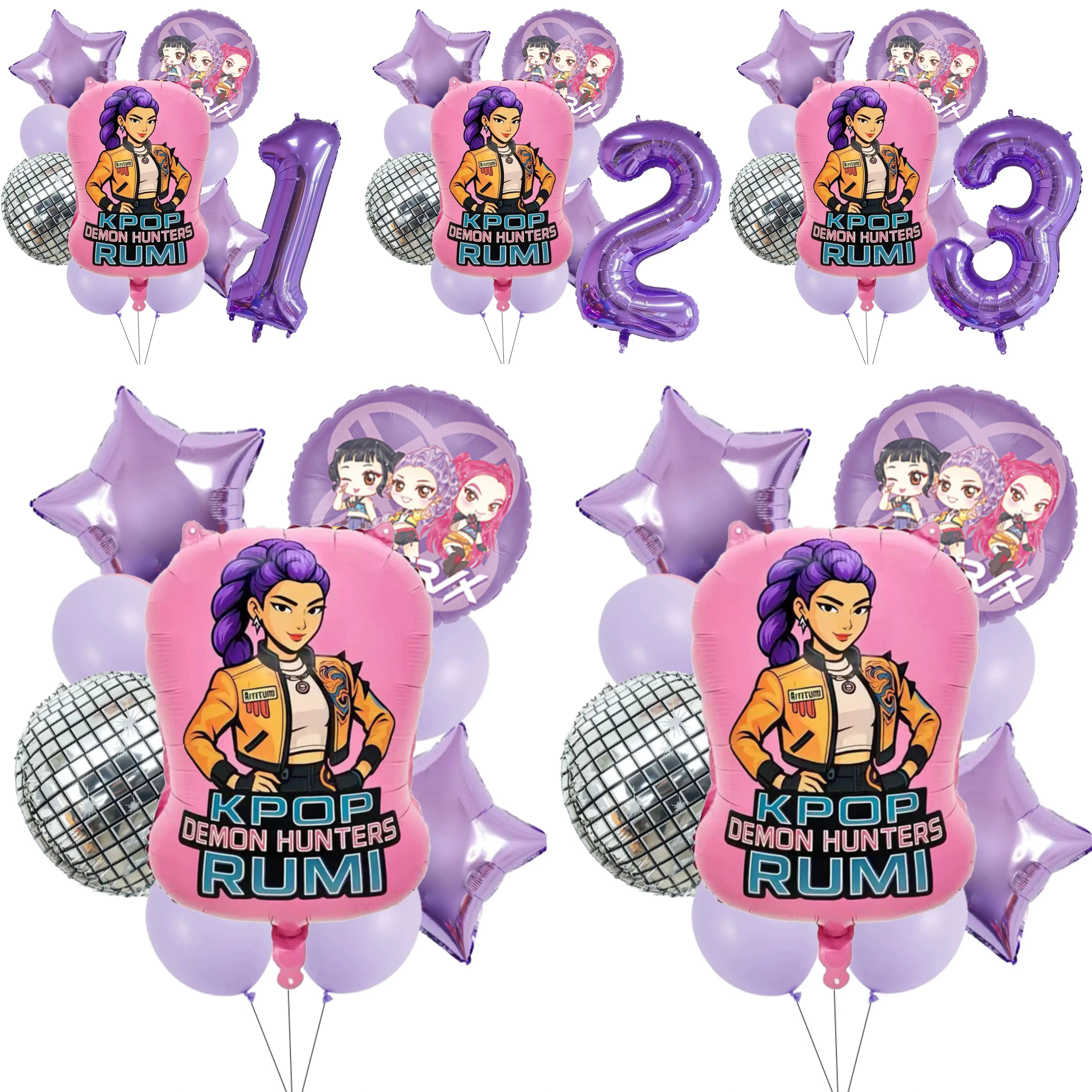 Decoraciones para Fiestas de Cumpleaños Infantiles - Globos con Temática de Chicas Mágicas, Artículos para Eventos y Celebraciones