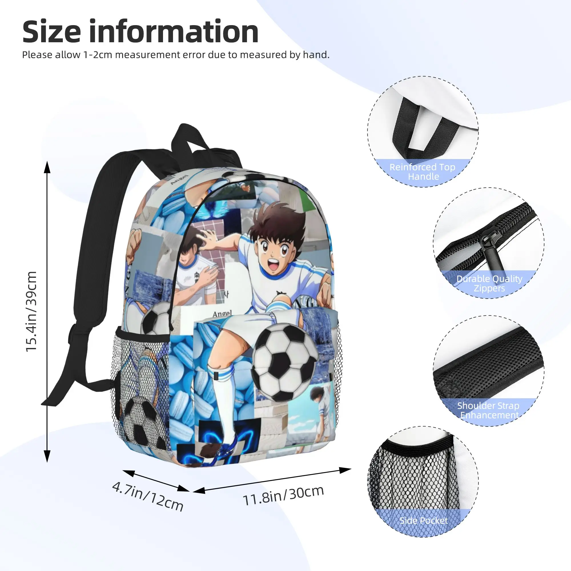ozora Oliver atom capitan tsubasa Backpack Hot Sale Daypack Boys Girls BookBag Shoulder Bags for Men Women School Bag