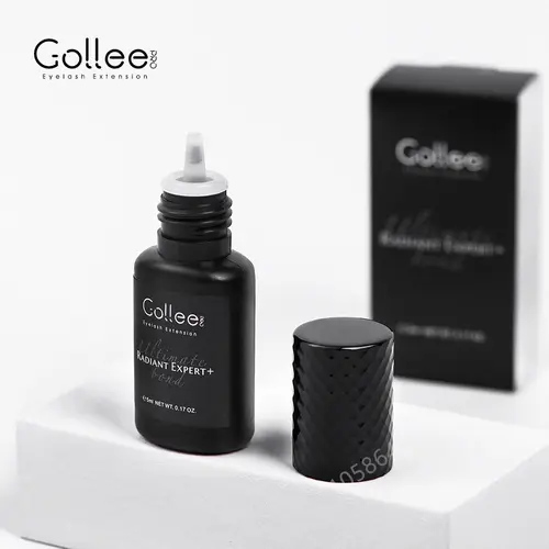 Gollee-pegamento para extensión de pestañas 0,5 s, adhesivo profesional para pestañas de secado rápido, suministros de pestañas impermeables para pegamento de pestañas de salón