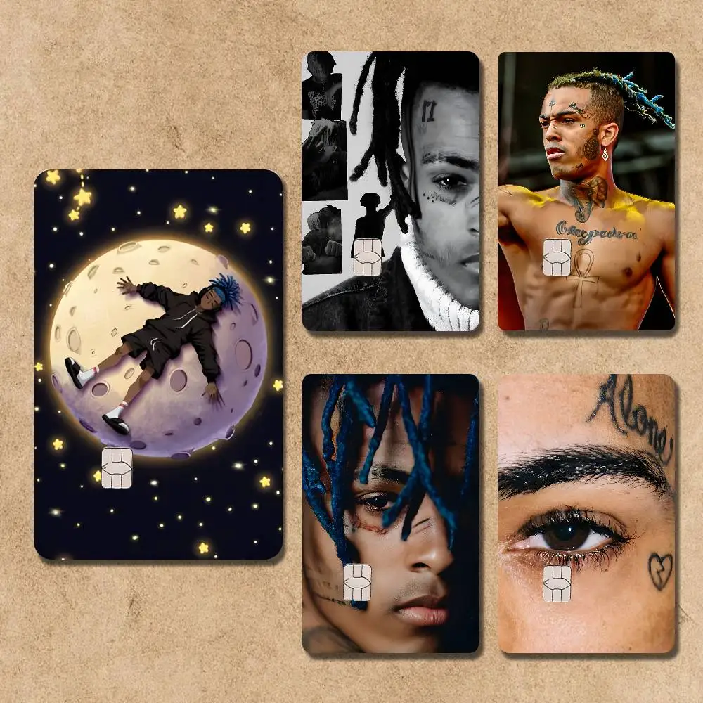 

Rapper X-XXXTentacionS Card Stickers Credit Visa Debit Bank Charge Card Bus Metro Waterproof Sticker Decal Decoration