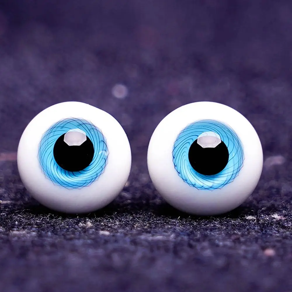 1Pair 6mm 8mm 10mm 12mm 14mm Blue Black Glass Eyes Eyeball For BJD Doll DIY Doll Making Crafts Accessories Safety Animal Toy