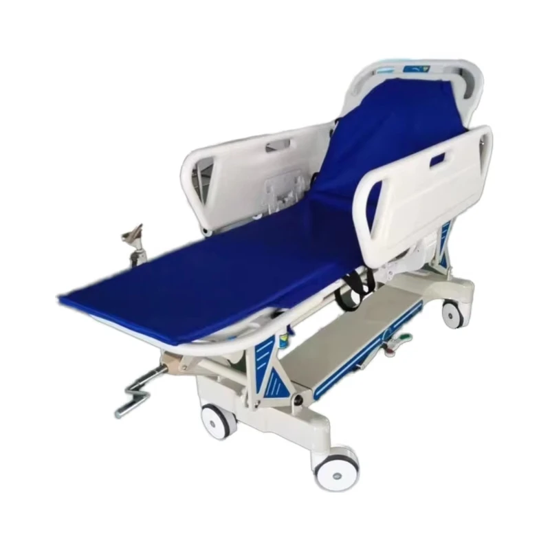 Trolley Folding Adjustable Transfer Emergency Bed Stretcher Trolley