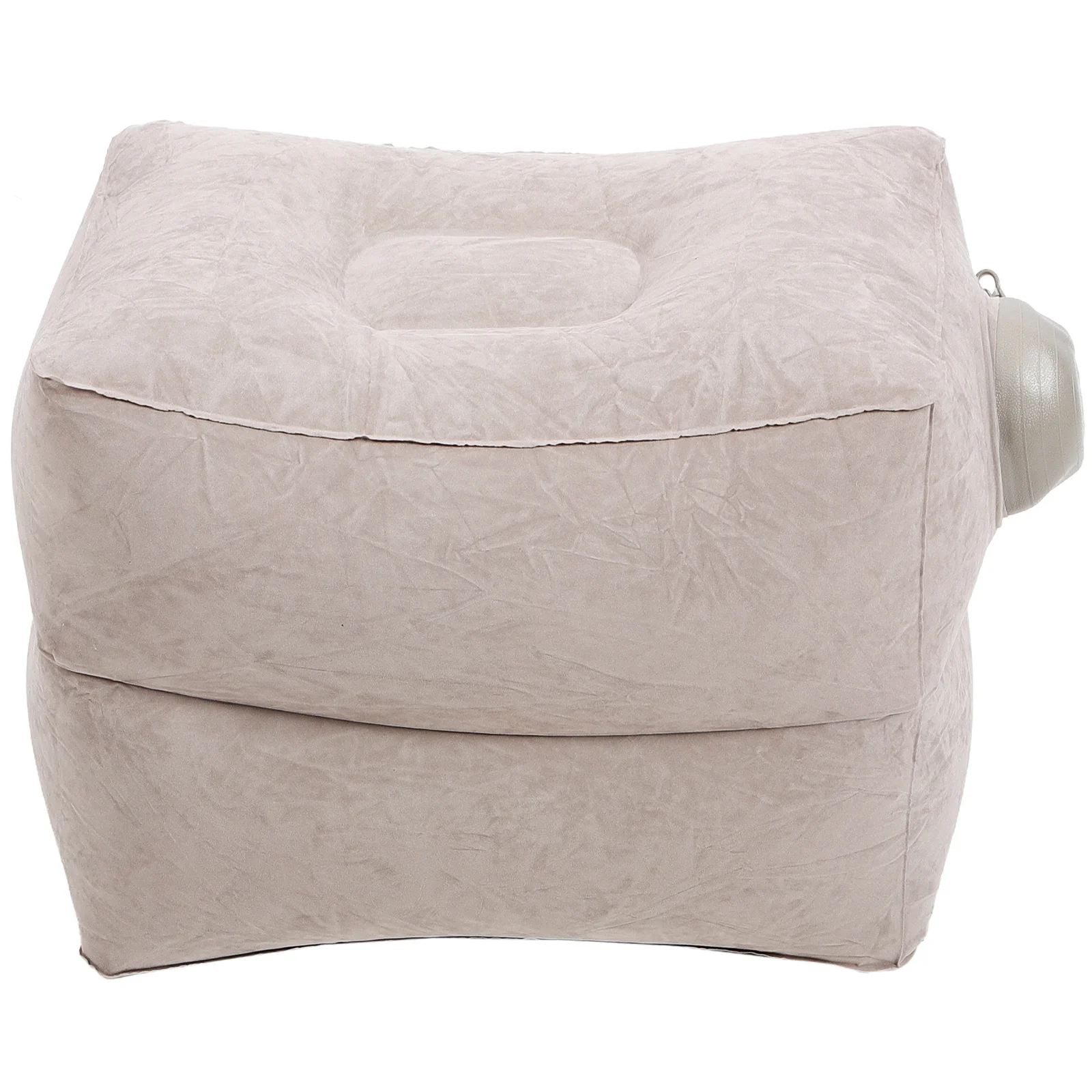 

Inflatable Foot Rest Adjustable Height Airplane Travel Pillow Leg Support Under Desk Footrest for Office Car Inflatable Footrest