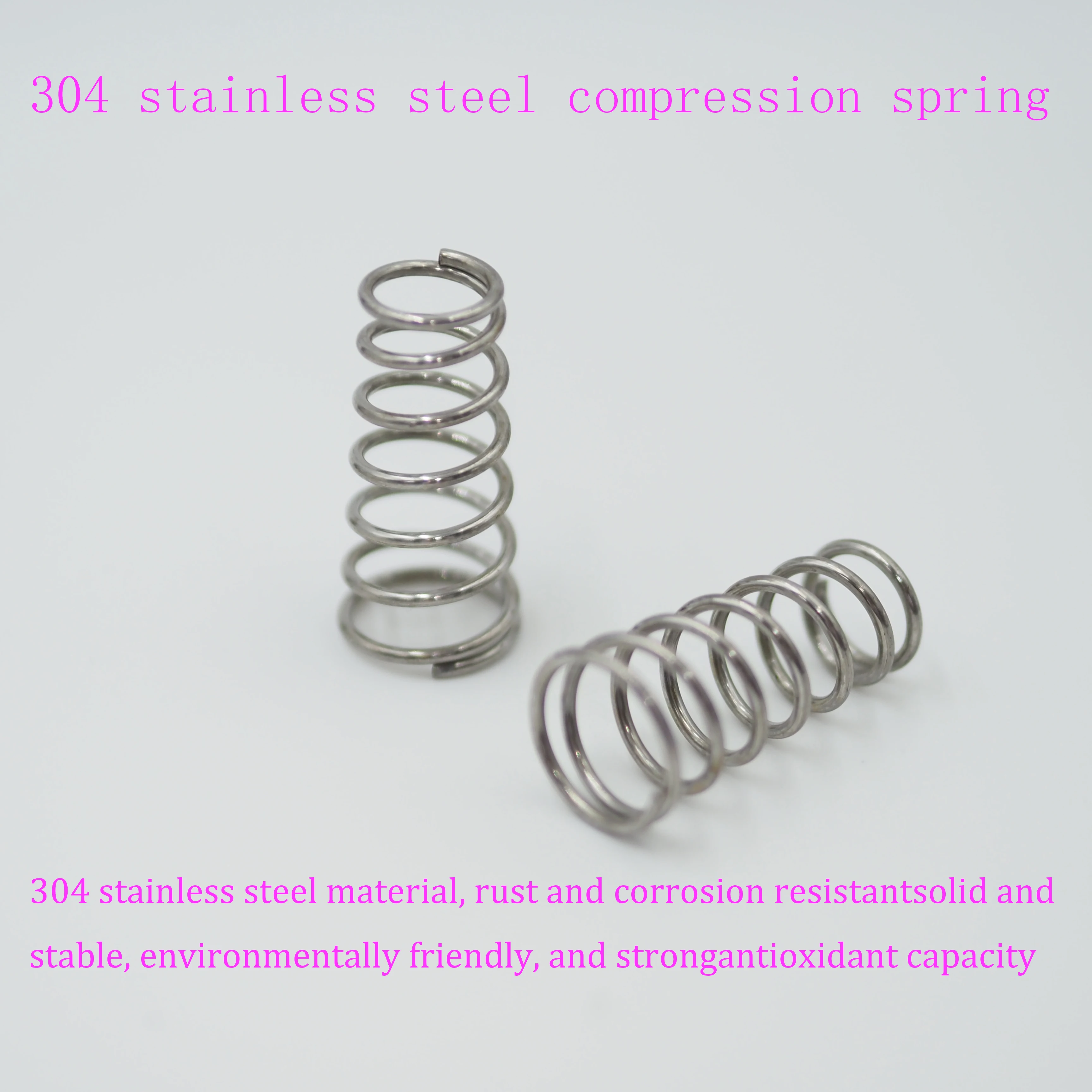 20pcs/Lot 0.4mm Stainless Steel Micro Small Compression Spring OD 3/3.5/4/4.5/5/6/7/8/9/10mm Length 5mm to100mm