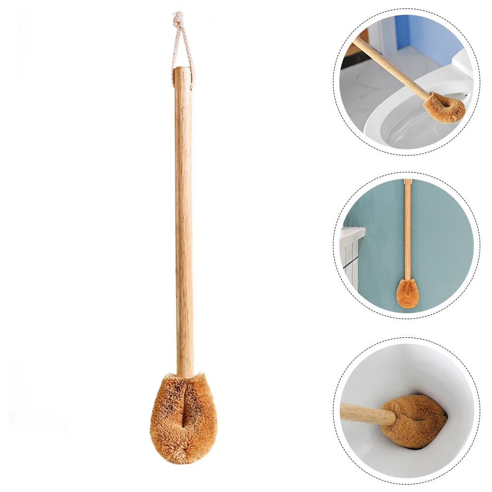 

Coir Toilet Brush Closestool Cleaning Creative Closetool Restroom Coconut Palm Silk