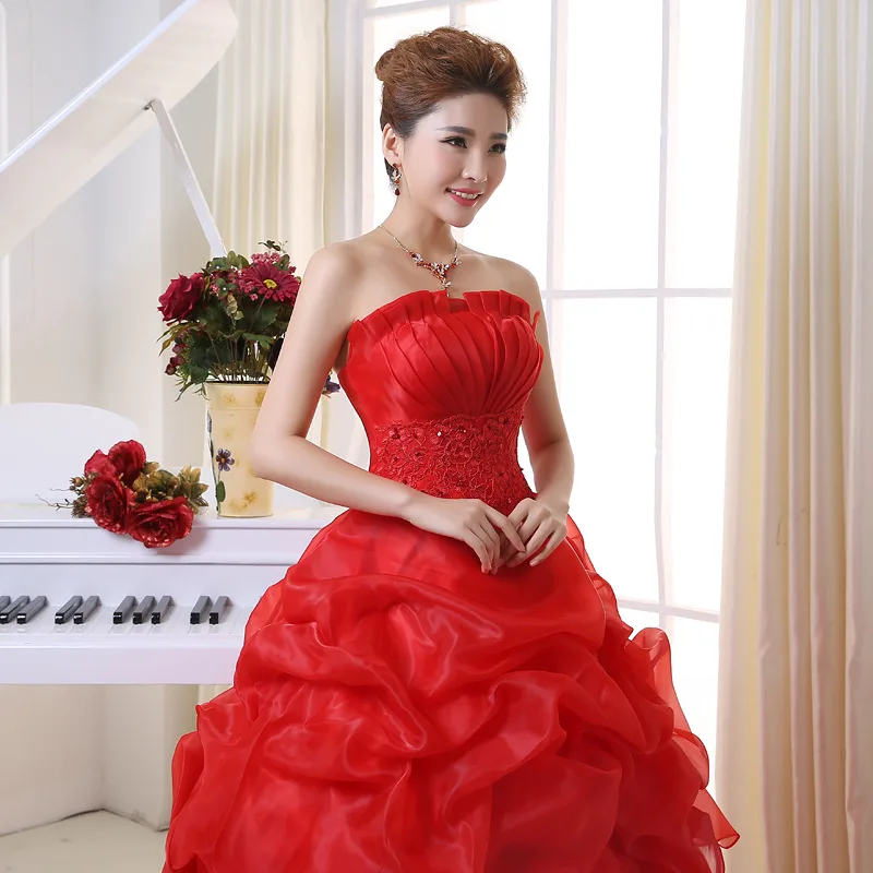Abiti da sposa sexy personalizzati Sposa Abito da sposa taglie forti Abiti da ballo con lacci da donna di grandi dimensioni