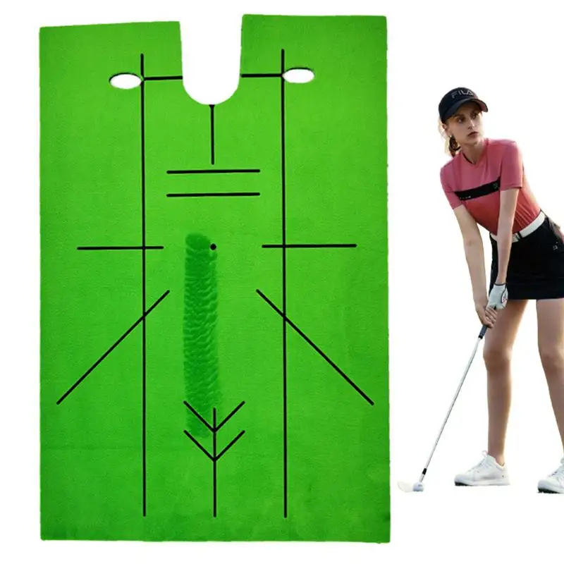 Small Golf Hitting Mat Children's Small Putting Training Golf Mat Adults Teenagers Enhance Golf Swinging Chipping Mat For Study