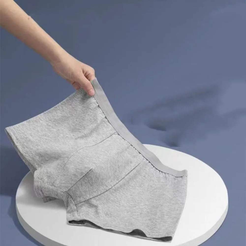 5 قطعة سراويل داخلية للرجال بدون أثر للاستعمال مرة واحدة سراويل داخلية بسيطة من القطن بدون خياطة ملابس داخلية متوسطة الخصر للرجال