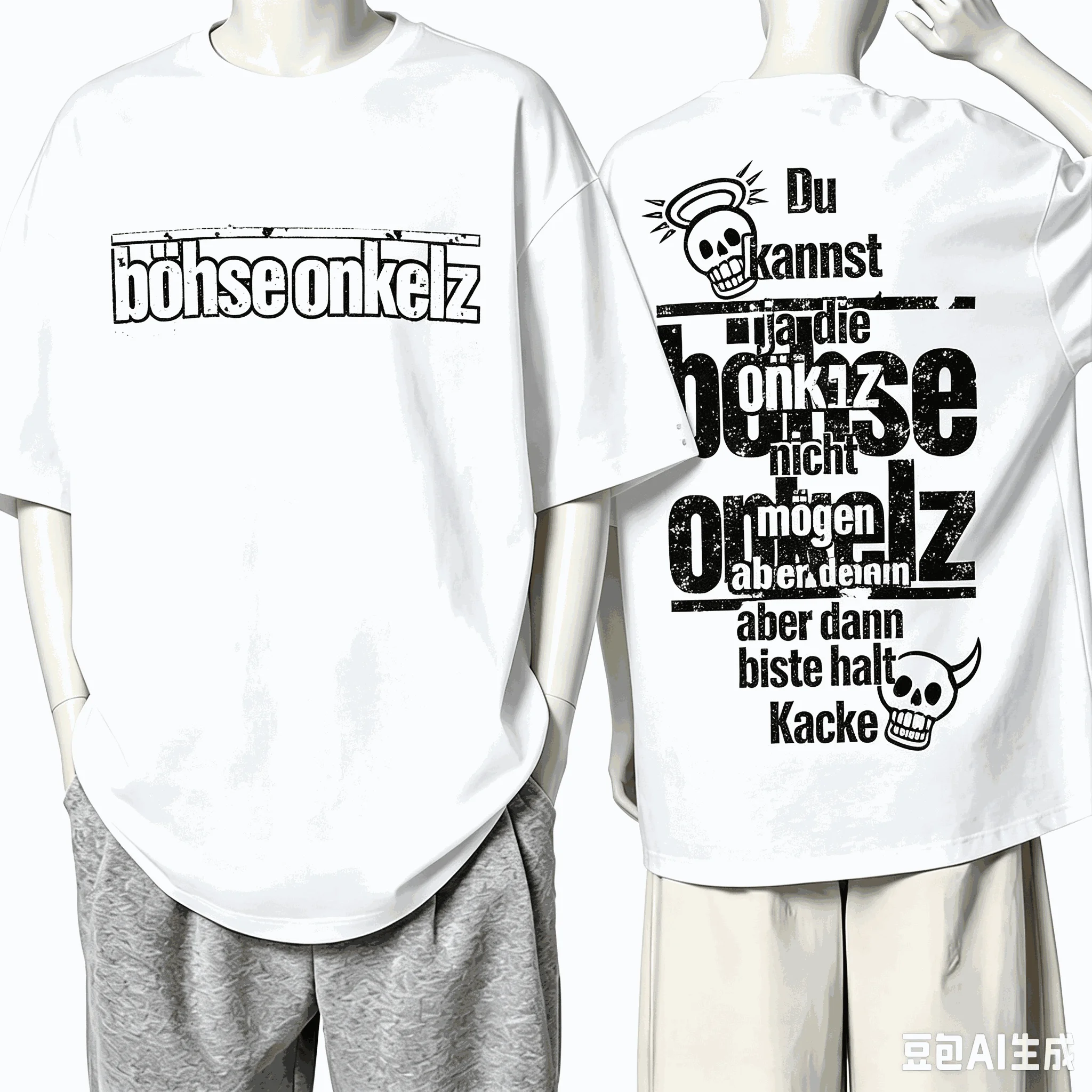 Böhse Onkelz Graphic Print T-Shirt Women Men Cotton Casual Streetwear Fashion Unisex Oversized Top Summer New Tee hot product