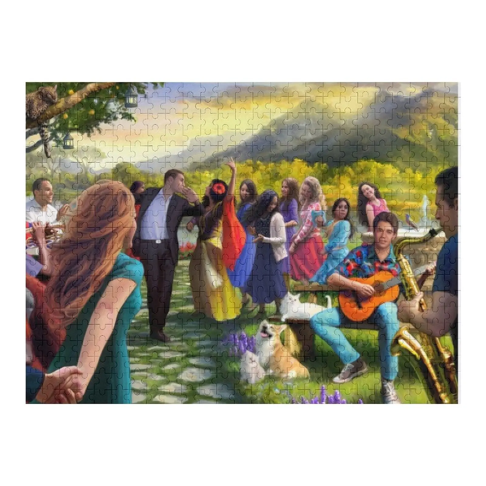 

Let there be MUSIC! Jigsaw Puzzle Photo Wooden Boxes Custom Wood Personalized Gift Married Puzzle