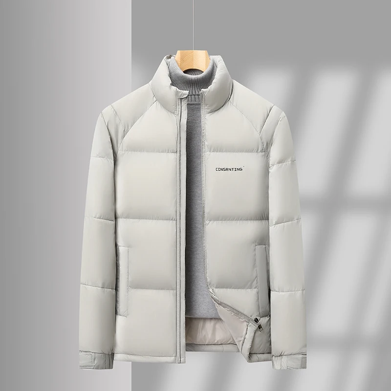 

Luxury Brand Hot Sales Men's Cotton Jacket Zipper Stand Up Collar Print Coat Winter New arrivals Outdoor Warm Business Menswear