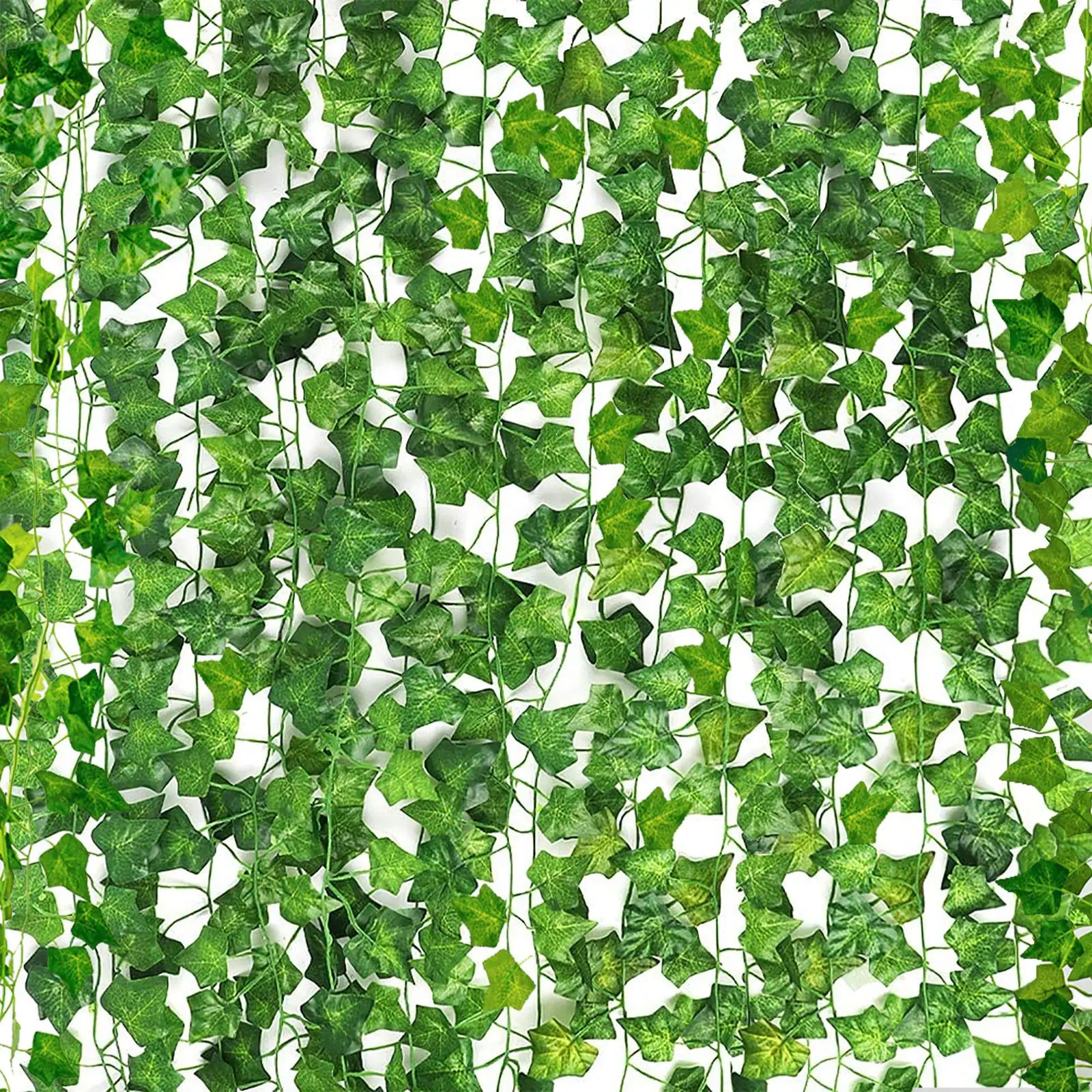 12 Pack 158ft Fake Vines with Leaves Bedroom Artificial Ivy Garland Fake Ivy Leaves Artificial Greenery Garlands Hanging Vines