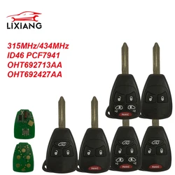 LIXIANG OHT692713AA Car Remote Key For JEEP DODGE Vehicle Caravan Durango Dakota Caliber Charger Avenger 315MHZ 433MHZ Control