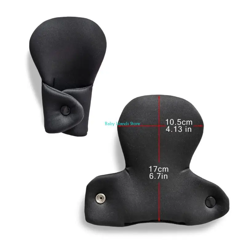 K92D غطاء حزام كتف لمقعد السيارة قابل للتعديل مكون من 3 قطع مع راحة مبطنة إضافية ويمكن غسله في الغسالة لعربات الأطفال والناقلات #3