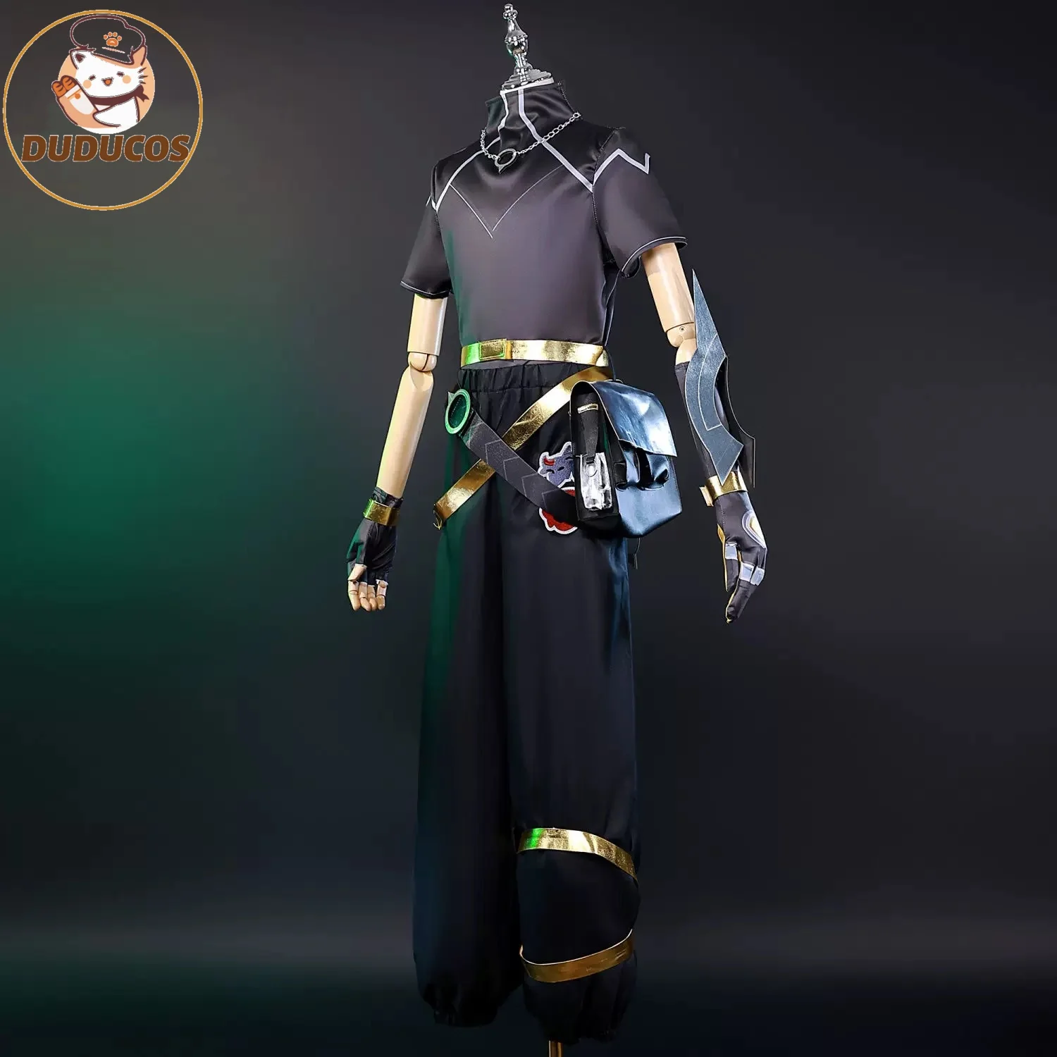 DUDU-R In Stock Ezreal Heartsteel Ez Cosplay Costume League Legends Man Boy Game Full Set Wig Halloween