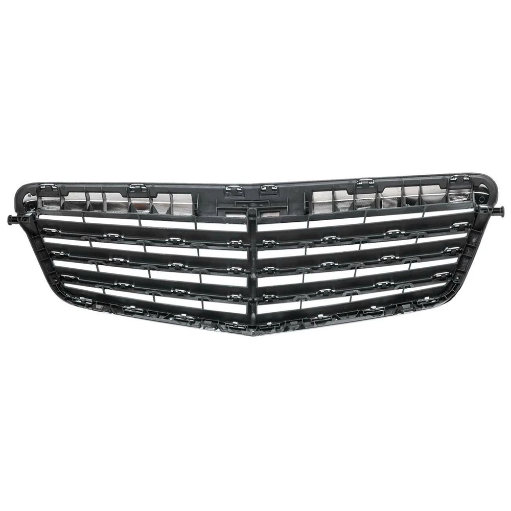 Front Bumper Grille Grill Chrome For Mercedes Benz W212 E-Class E550 E350 E63 AMG 2010-2013 Pre-facelift Body Kit Style