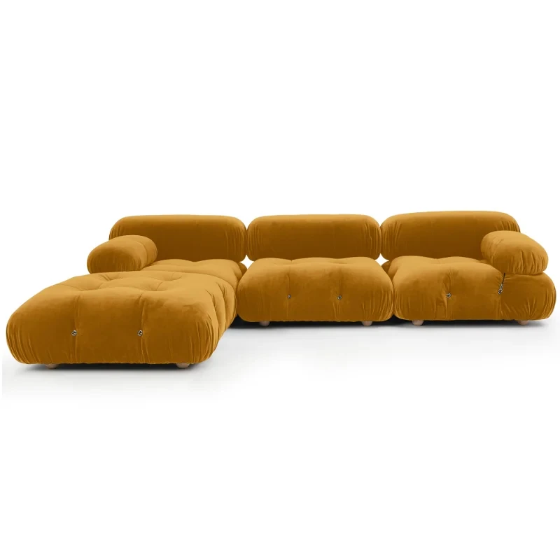 

Suede Module Living Room Sofas Couches Garden Family Living Room Chair Combination Block Modular Leisure Home Furniture