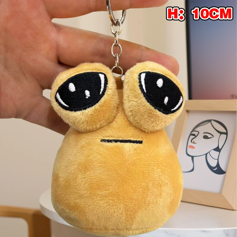 Hot My Pet Alien Pou Pluche Sleutelhanger 10-22Cm Kawaii Cartoon Pop Knuffels Zacht Kussen Pluche Dier Cadeau Voor Kinderen Meisjes