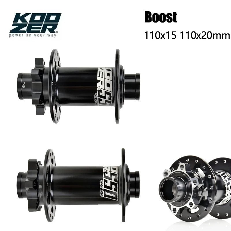 

Koozer 550 Front Boost MTB Bicycle Hub | 20/15x110mm Thru-Axle & 32H | Heavy-Duty XC/AM/FR/DH & E-Bike Bicycle accessories