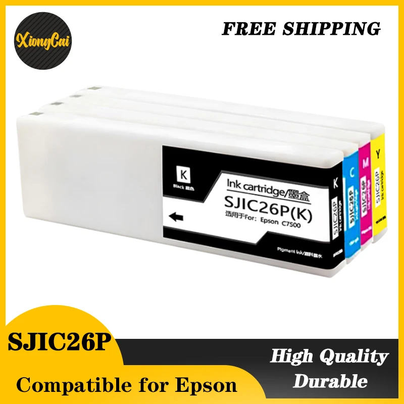 

Китайский совместимый с SJIC26P Epson TM-C7500 чернильный картридж для Epson Colorworks C7500, принтер для этикеток с пигментными чернилами 300 мл