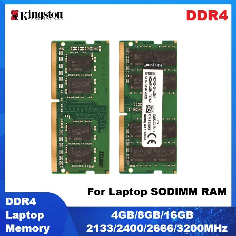 

Kingston DDR4 Laptop Memory SODIMM Ram 4GB 8GB 16GB 2133MHz 2400MHz 2666MHz 3200MHz Notebook Memoria PC4 RAM LAPTOP ram 260 Pin