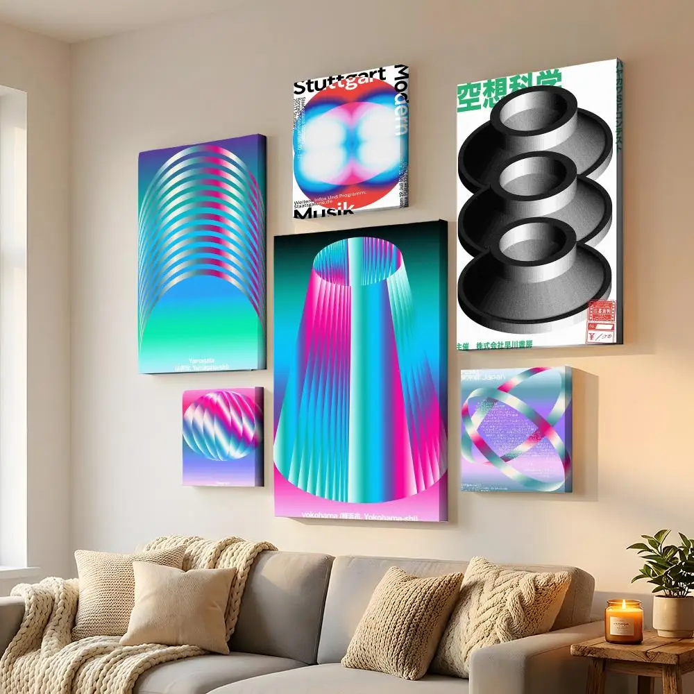 Artist M Japandi style Framed Wall Painting HD Canvas Wall Art | Optional Framed/Unframed | Modern Entryway Home Decor