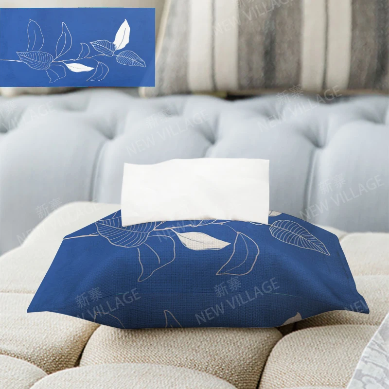 Home decor fabric tissue box car tissue holder tissue cover box Textiles cloth storage tissue bag nordic wipes dispenser boho